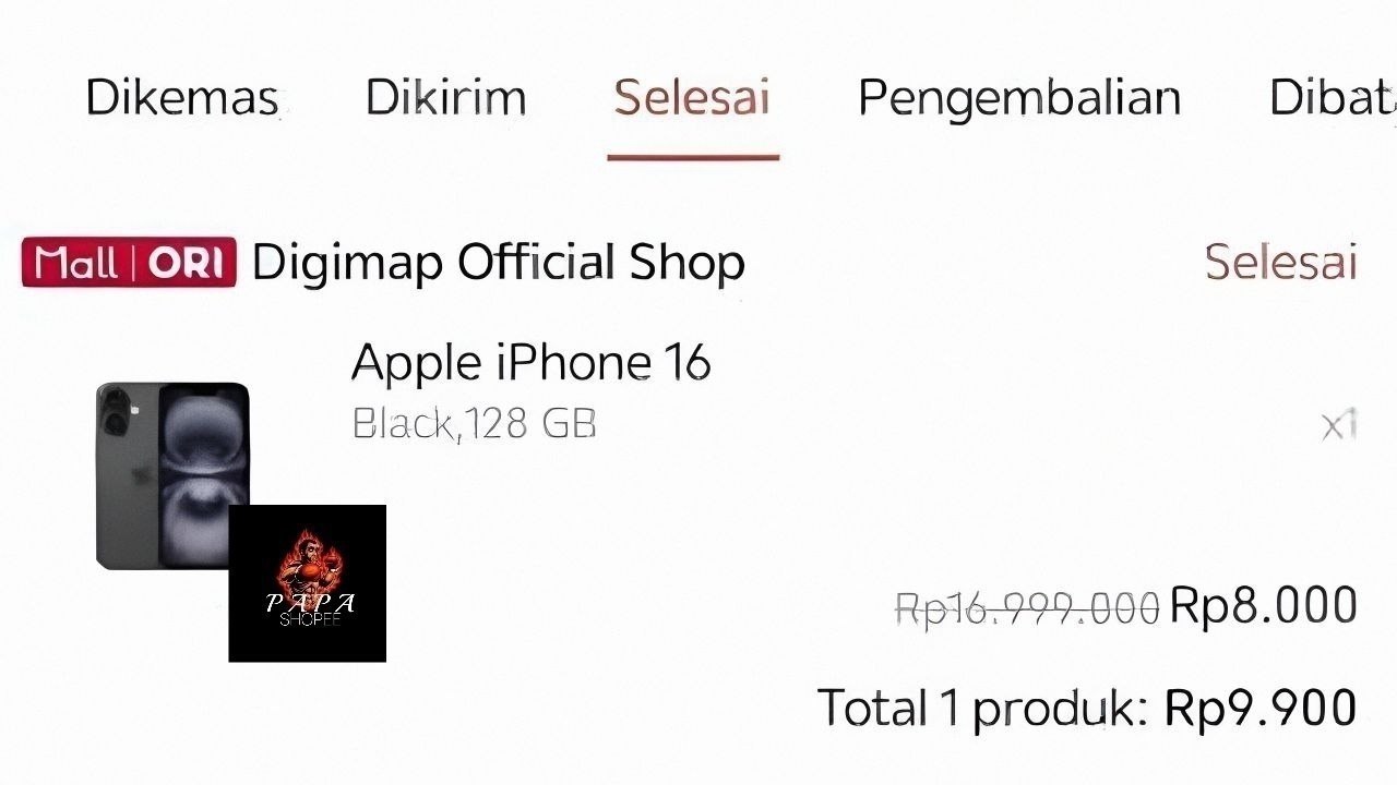 Racun Shopee (PAPA SHOPEE)