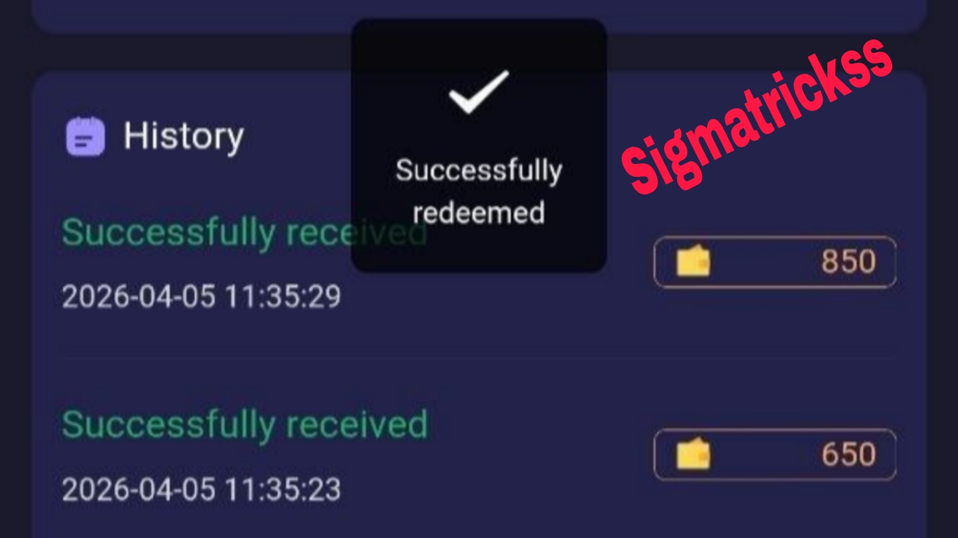 Sigma trick