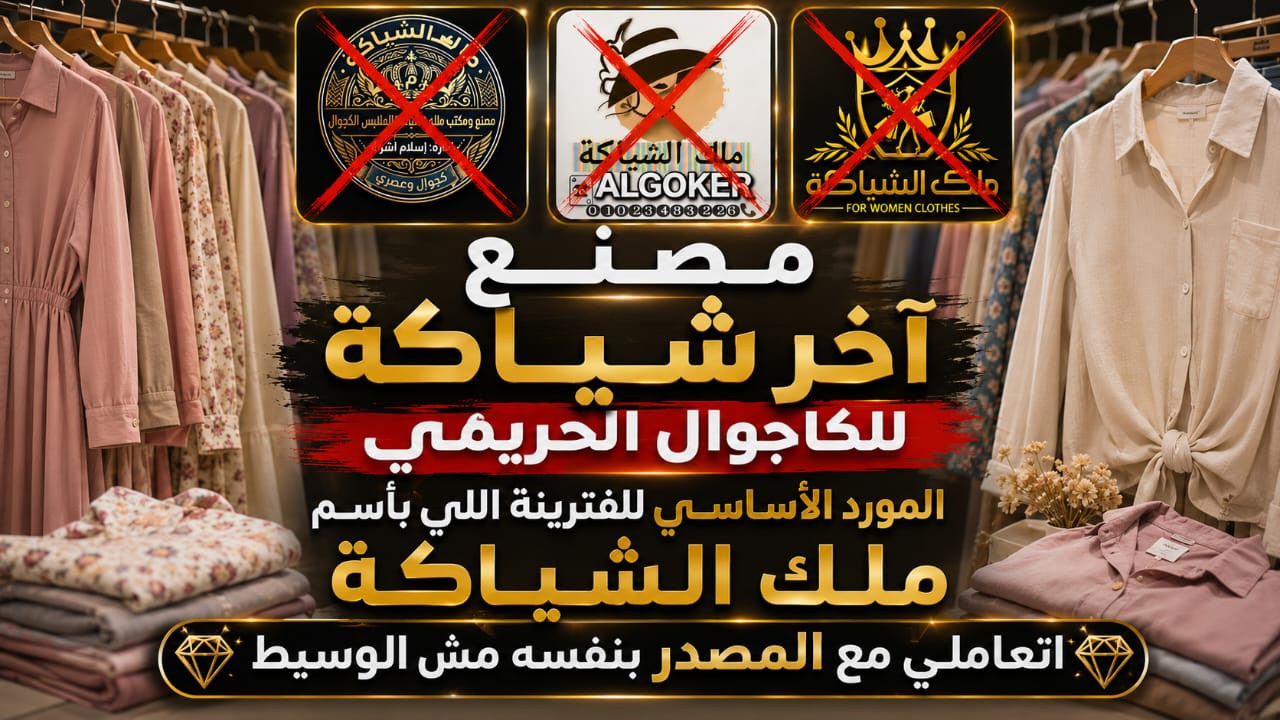 مكتب و مصنع فري ستايل للملابس الكاجوال الحريمي 🪡👗