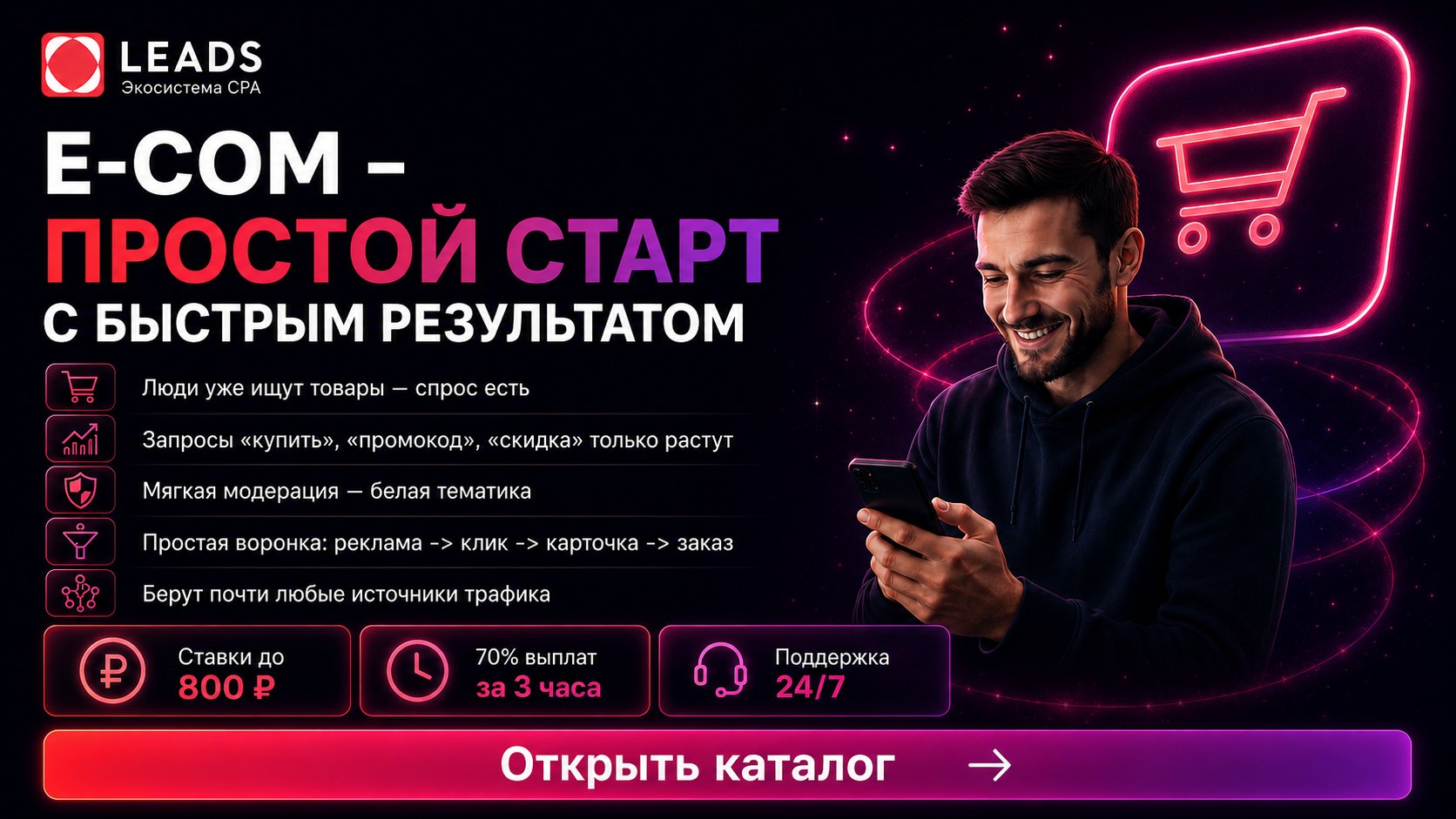 Мы собрали топовые e-com офферы