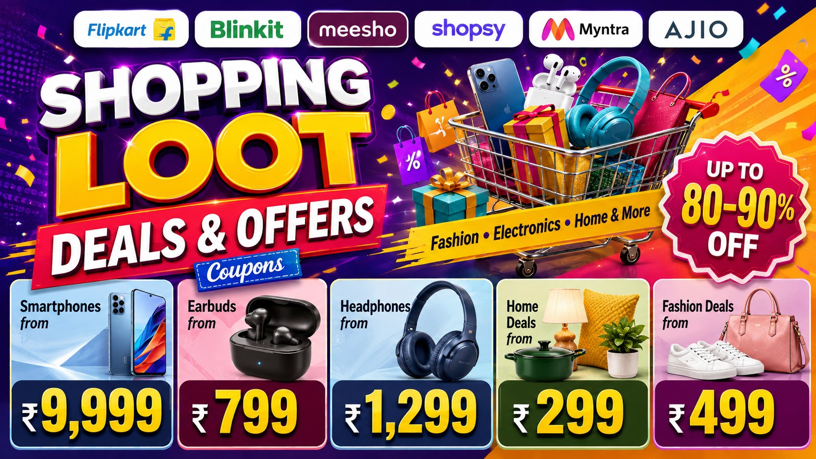 Shopping Loot Deals & Offers | Coupons