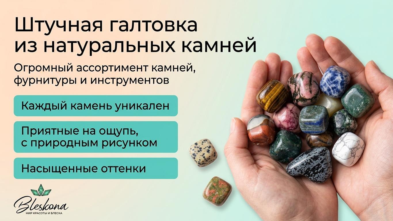 BLESKONA Натуральные камни & Фурнитура для создания украшений
